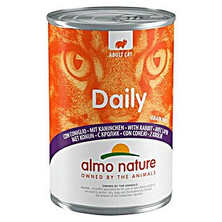 Almo Nature Natvoer voor katten Dailymenu Konijn (400 g, Volledig voer)
