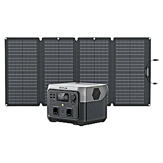EcoFlow Powerstation River2 Max + 110W Solarpanel (Akkuleistung: 512 Wh, 500 W)
