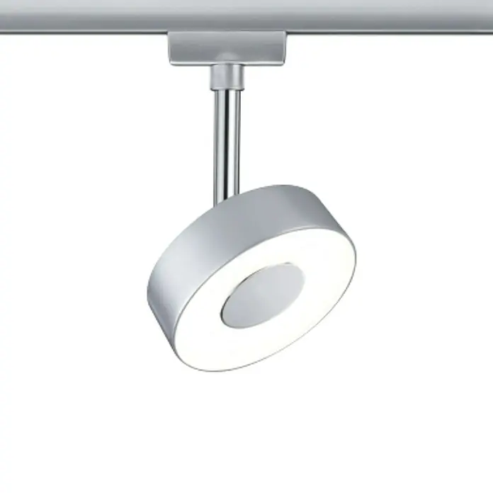 Paulmann URail LED-Spot Circle - 5 W, Chrom matt, Warmweiß - Moderne runde LED-Deckenleuchte aus Metall mit hellem Licht für eine stilvolle Beleuchtung.