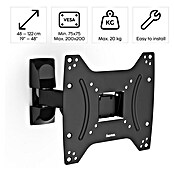 Hama TV-Wandhalterung schwenkbar (Passend für: Bildschirmdiagonale 19 - 48″, Belastbarkeit: 20 kg, Wandabstand: 5,6 cm - 22,2 cm) | BAUHAUS