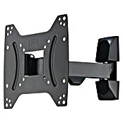 Soporte para televisor (Acero, Negro, Capacidad de carga: 20 kg/balda)