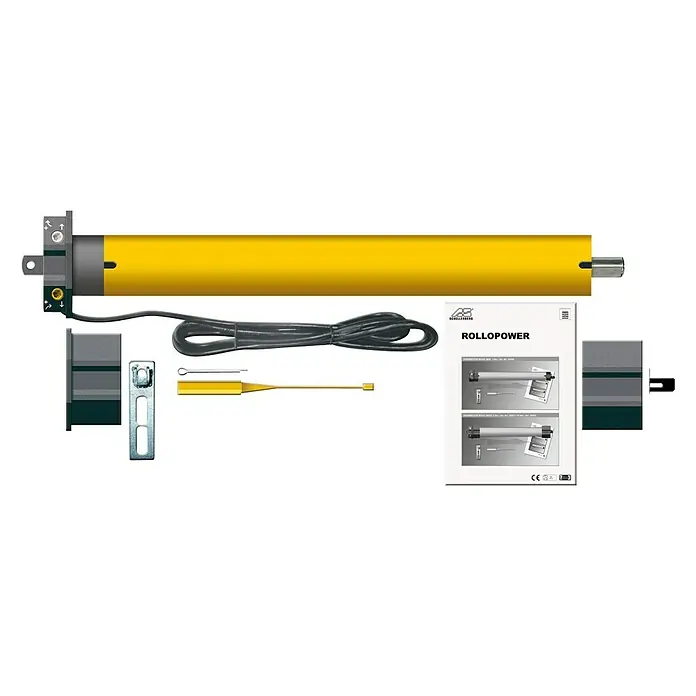Schellenberg Motor tubular Maxi Standard - Específico para: Persianas enrollables hasta 20 kg, Diámetro eje octogonal: 60 mm - Imagen del motor para persianas enrollables Schellenberg RolloPower, un producto de calidad para sistemas automatizados.