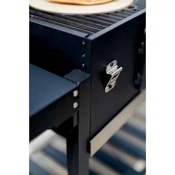 Kingstone KMS Holzkohlegrill Black Angus XXL - Grillfläche (B x T): 70 x 43,5 cm, Schwarz - Stimmungsaufnahme