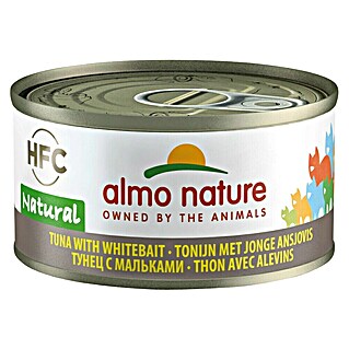 Almo Nature Kattensnack Nature Tonijn en Witvis (70 g)
