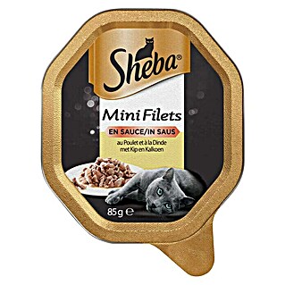 Sheba Kattensnack Mini Filets Kip en Kalkoen (85 g)