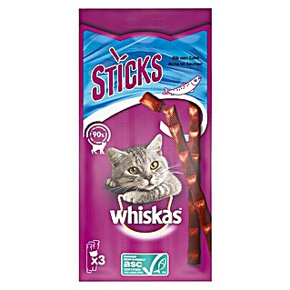 Whiskas Kattensnack Catsticks Zalm (18 g)