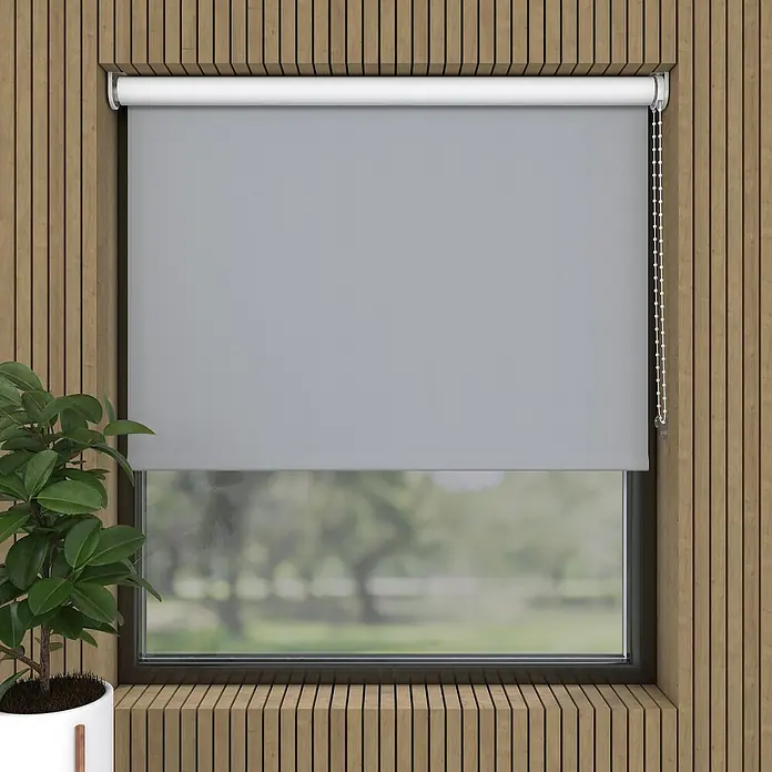 Verdunkelungsrollo - B x H: 80 x 275 cm, Hellgrau - Graue Rollos bieten Privatsphäre und verdunkeln den Raum. Perfekt für Schlafzimmer und zur Kontrolle des Lichteinfalls.