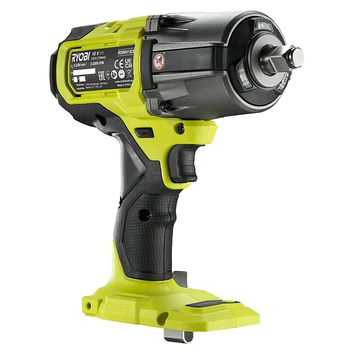 Ryobi ONE+HP Akku-Schlagschrauber RIWH18X-0 Performance - 18 V, Ohne Akku, 1.000 Nm - Ryobi RIWH18X Akku-Schlagschrauber mit robustem Design und hohem Drehmoment für anspruchsvolle Schraubarbeiten.