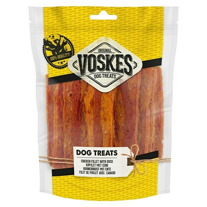 Voskes Hondensnack Kipfilets Eend (400 g) | BAUHAUS