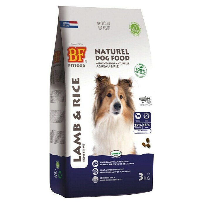 Droogvoer voor honden Biofood Lam & Rijst (3 kg, Volledig voer) | BAUHAUS