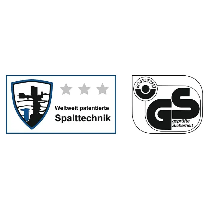 Scheppach Holzspalter Compact 10t 400V - 3.500 W, 10 t, Max. Spaltgutlänge: 106 cm - 750 mm - Logo der weltweit patentierten Spalttechnik, ausgezeichnet mit dem GS-Zeichen für geprüfte Sicherheit.