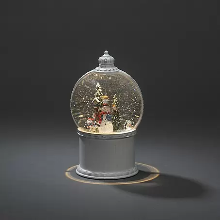 Konstsmide  LED-Schneelaterne Schneemann mit Baum