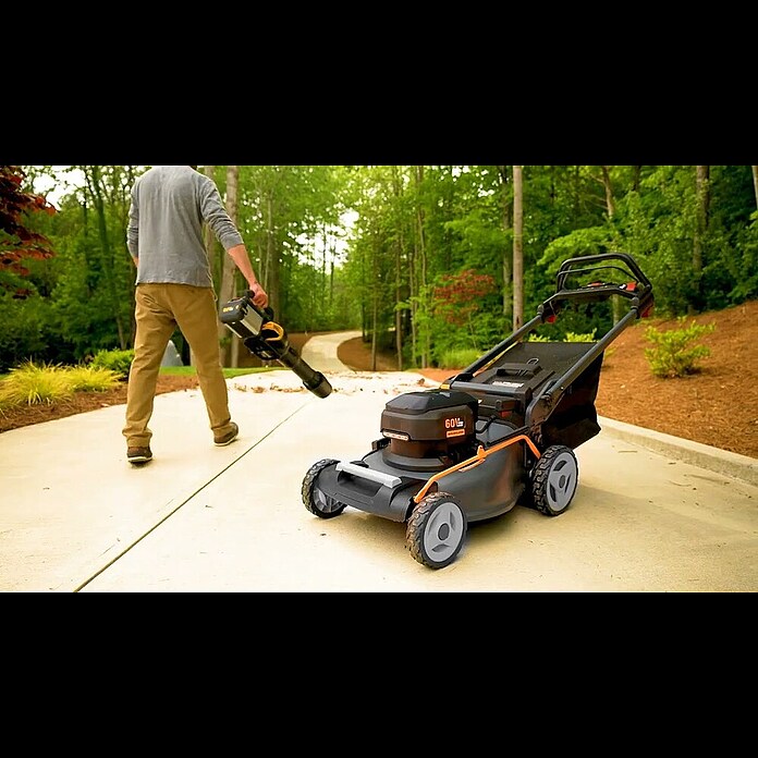 Worx ENVIRO Akku-Rasenmäher EG755 (60 V, 1 Akku, 4 Ah, Schnittbreite: 46 cm) | BAUHAUS