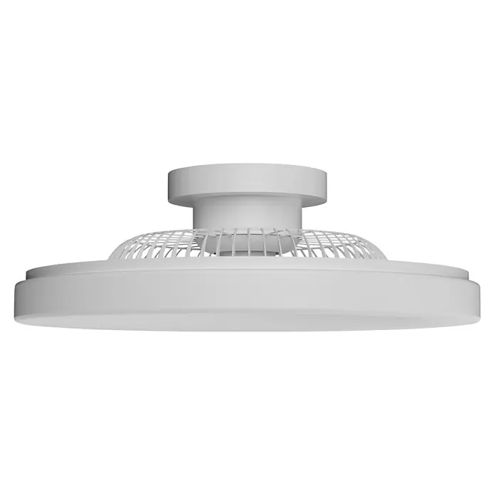 Arte confort Ventilador de techo Bianca - Blanco, 58,5 cm, 17 W, Blanco neutro - Un primer plano de una campana extractora blanca, que muestra un diseño moderno que garantiza un ambiente de cocina limpio.