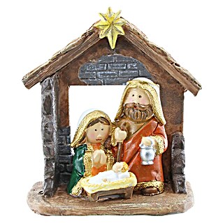 Geroma Krippe Maria, Josef und Jesuskind im Stall (Bunt, 4,4 m, 9,4 cm, 10,4 cm)