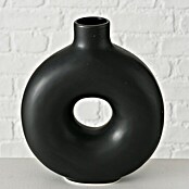 Vase Lanyo (Ø x H: 17 x 20 cm, Keramik, Schwarz) | BAUHAUS