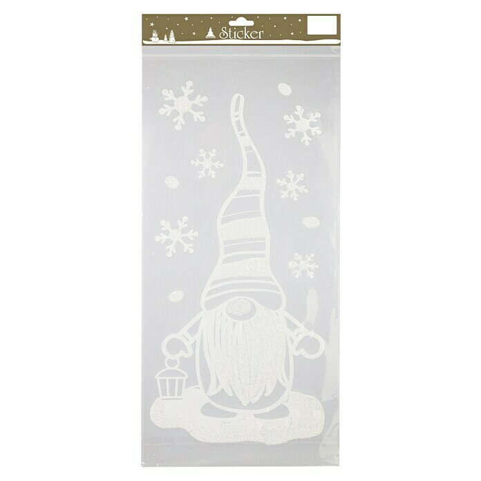 Geroma Fensteraufkleber (24 x 55 cm, Wichtel im Schnee, Kunststoff) | BAUHAUS