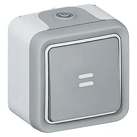 Legrand Plexo Pulsador para estancias con humedad con luz