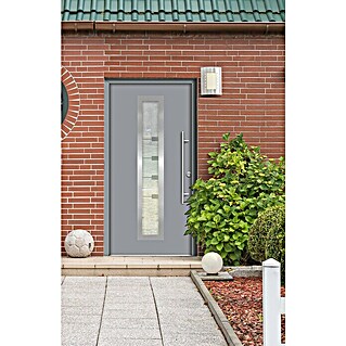 Splendoor Haustür Thermodoor PLUS SP80G (100 x 210 cm, DIN Anschlag: Rechts, Verkehrsgrau)