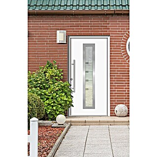 Splendoor Haustür Thermodoor PLUS SP80W (100 x 210 cm, DIN Anschlag: Links, Verkehrsweiß)