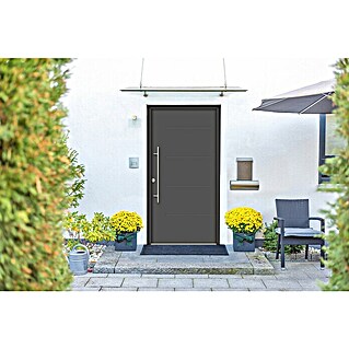 Splendoor Haustür Thermodoor PLUS SPLA (110 x 210 cm, DIN Anschlag: Links, Anthrazitgrau Feinstruktur)