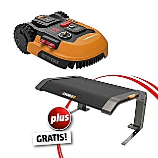 Worx PowerShare 20V Mähroboter-Set M700 Plus (700 m², Schnittbreite: 18 cm, Induktionsgestützte Navigation, Begrenzungskabel)