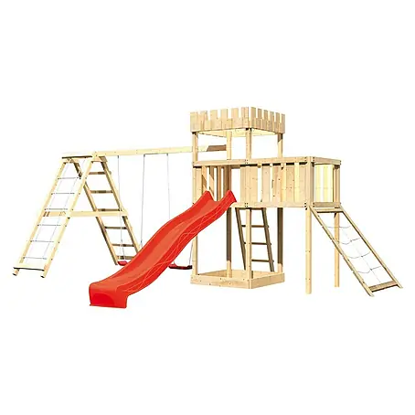 Karibu  Kinderspielturm Ritterburg Löwenherz Set 50