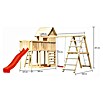 Karibu Kinderspielturm Frieda Set 54 (L x B x H: 264 x 415 x 291 cm, Natur) | BAUHAUS