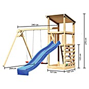 Karibu Kinderspielturm Anna Set 35 (L x B x H: 264 x 347 x 270 cm, Natur) | BAUHAUS