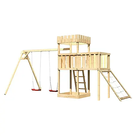 Karibu  Kinderspielturm Ritterburg Löwenherz Set 43
