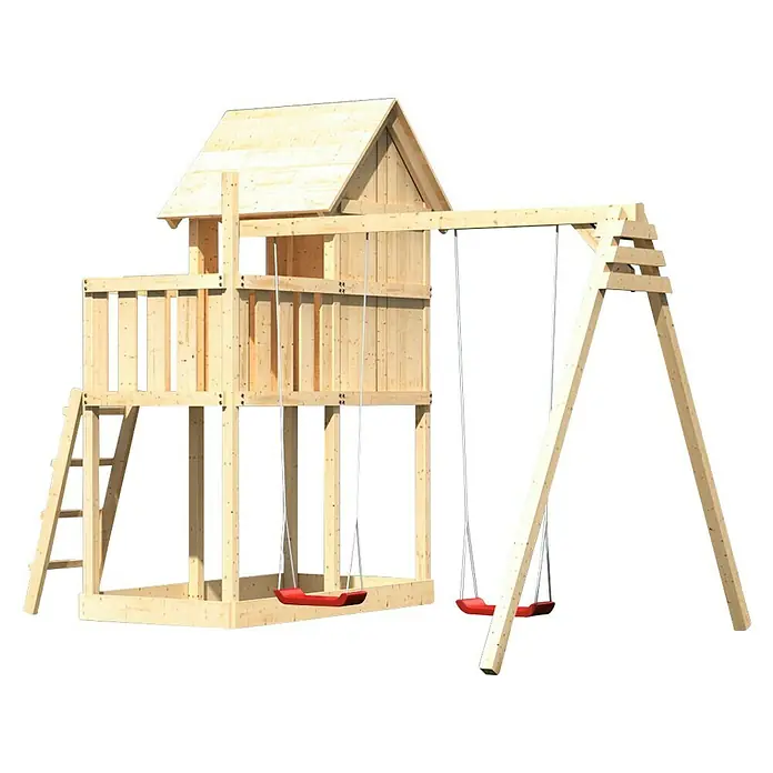 Karibu Kinderspielturm Frieda Set 4