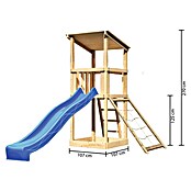 Karibu Kinderspielturm Anna Set 15 (L x B x H: 107 x 107 x 270 cm, Natur) | BAUHAUS