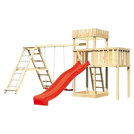 Karibu  Kinderspielturm Ritterburg Löwenherz Set 30