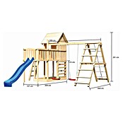 Karibu Kinderspielturm Frieda Set 53 (L x B x H: 309 x 415 x 291 cm, Natur) | BAUHAUS