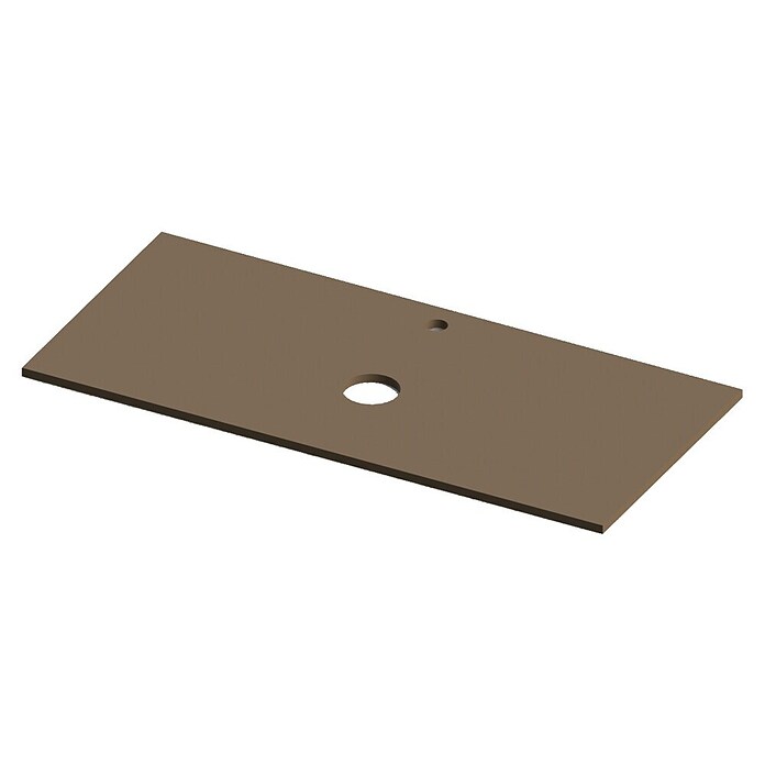 Encimera para lavabo Mineral centro (L x An x Al: 46 x 101 x 1,5 cm, Cacao) | BAUHAUS