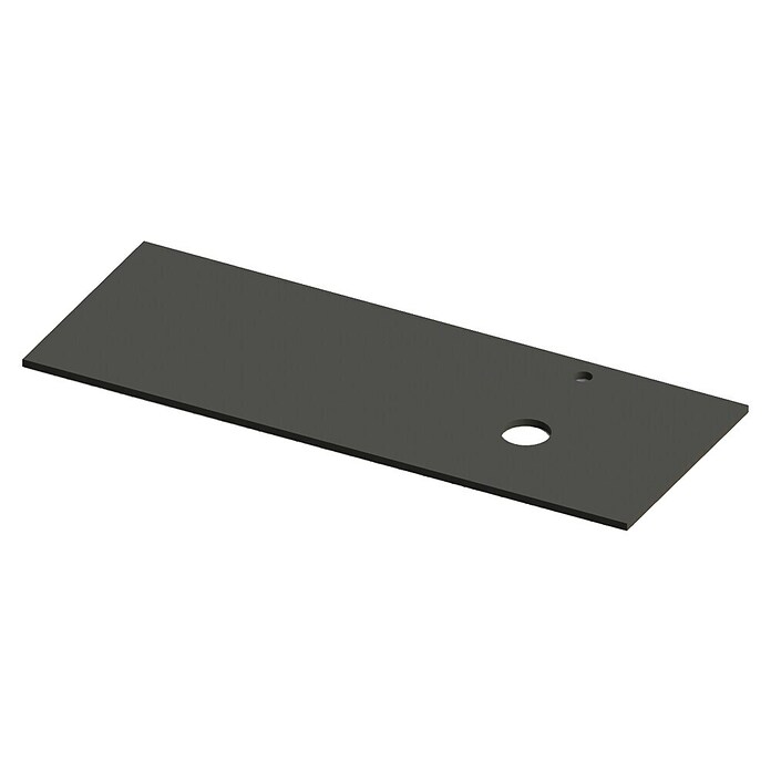 Encimera para lavabo Mineral derecha (L x An x Al: 46 x 121 x 1,5 cm, Antracita) | BAUHAUS
