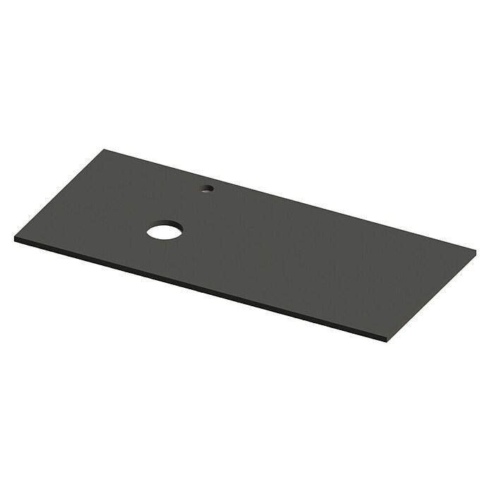 Encimera para lavabo Mineral izquierda (L x An x Al: 46 x 101 x 1,5 cm, Antracita) | BAUHAUS