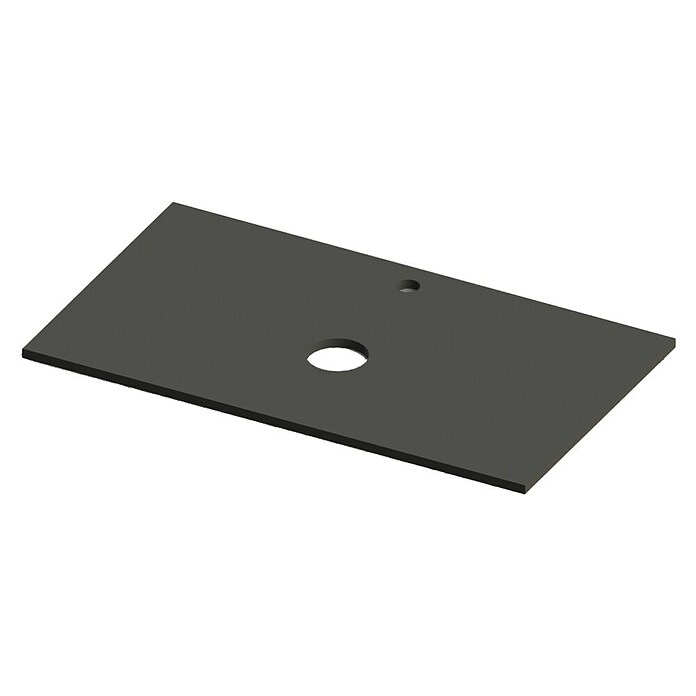 Encimera para lavabo Mineral centro (L x An x Al: 46 x 81 x 1,5 cm, Antracita) | BAUHAUS