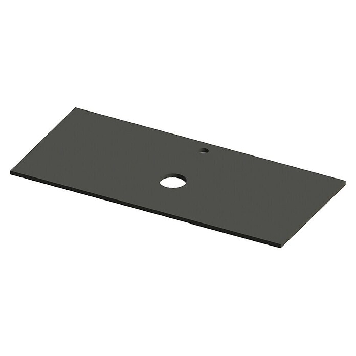 Encimera para lavabo Mineral centro (L x An x Al: 46 x 101 x 1,5 cm, Antracita) | BAUHAUS