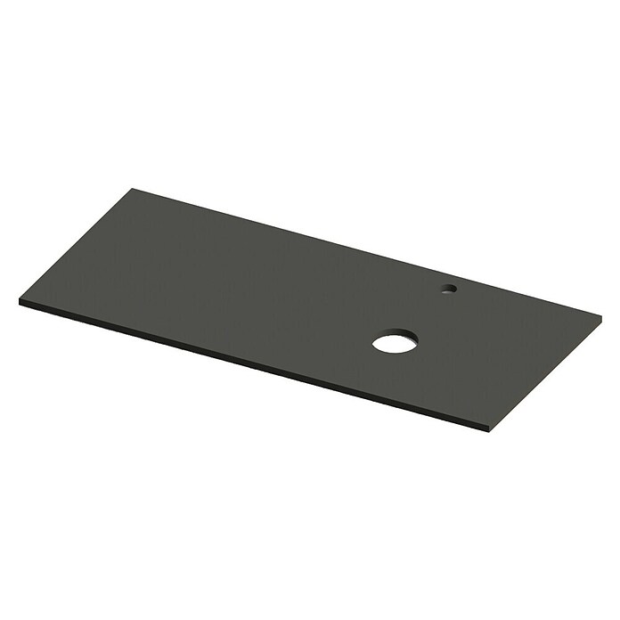 Encimera para lavabo Mineral derecha (L x An x Al: 46 x 101 x 1,5 cm, Antracita) | BAUHAUS
