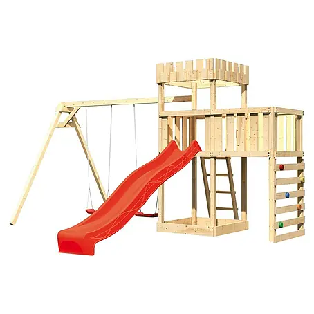 Karibu  Kinderspielturm Ritterburg Löwenherz Set 52