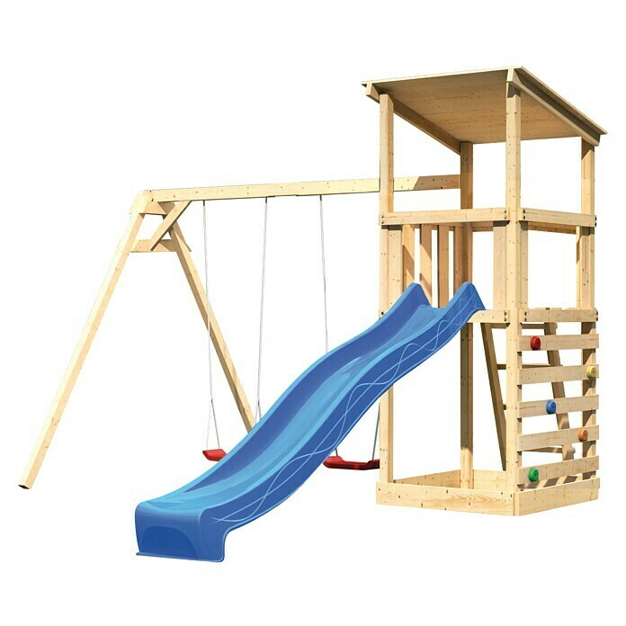 Karibu Kinderspielturm Anna Set 35 (L x B x H: 264 x 347 x 270 cm, Natur) | BAUHAUS
