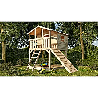 Karibu Spielhaus (L x B x H: 244 cm x 198 mm x 309 cm, Holz, Natur)