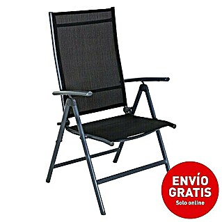 Sunfun Sillón de posiciones Lea (Negro, Respaldo regulable)