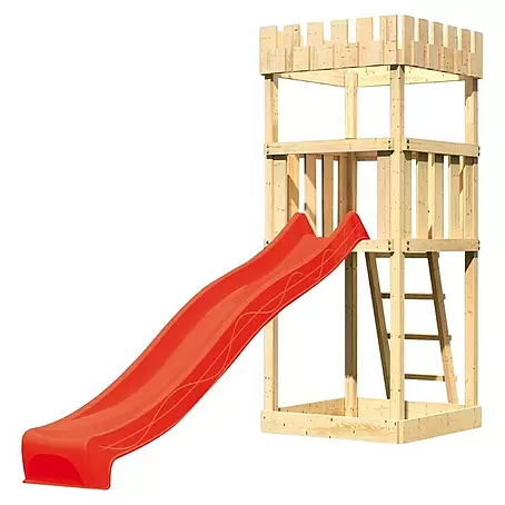 Karibu  Kinderspielturm Ritterburg Löwenherz Set 3