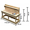 Karibu Matschküche Sandy (44 x 119,5 x 79 cm, Holz, Natur) | BAUHAUS