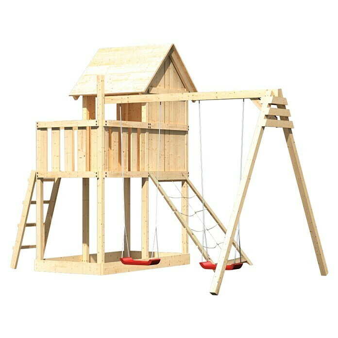 Karibu Kinderspielturm Frieda Set 21 (L x B x H: 264 x 347 x 291 cm, Natur) | BAUHAUS