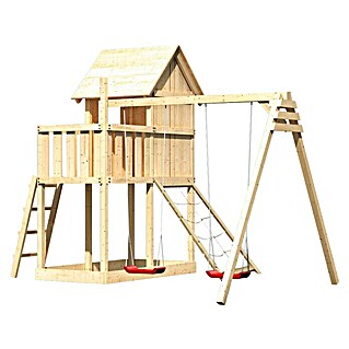 Karibu Kinderspielturm Frieda Set 21 (L x B x H: 264 x 347 x 291 cm, Natur)