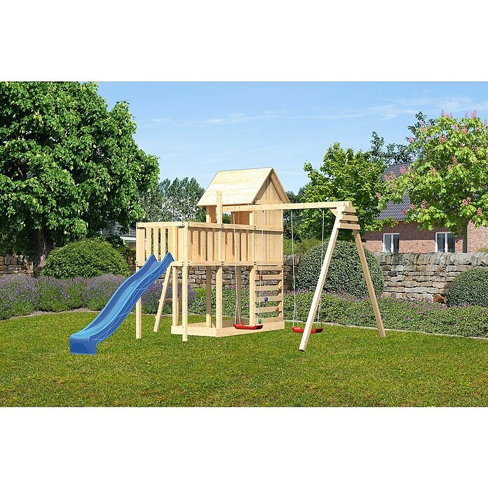 Karibu Kinderspielturm Frieda 51 (L x B x H: 309 x 347 x 291 cm, Natur) | BAUHAUS