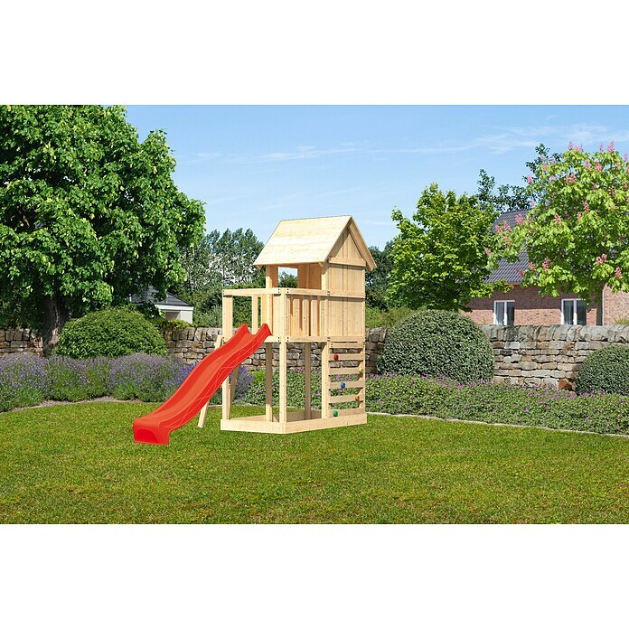 Karibu Kinderspielturm Frieda Set 18 (L x B x H: 107 x 202 x 291 cm, Natur) | BAUHAUS